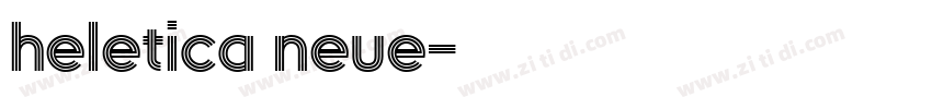 heletica neue字体转换
